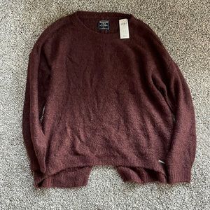 Abercrombie & Fitch maroon sweater new with with tags